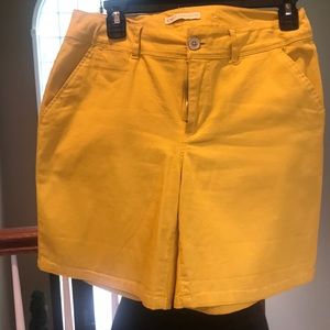 Darker yellow size 6 shorts